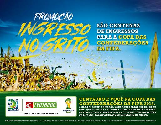 Ingresso no grito na ação promocional da Centauro