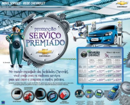 “Serviço premiado” na promoção da Chevrolet