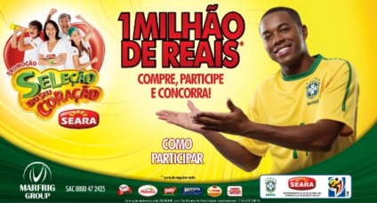 "Seleção do seu Coração" na promoção da Seara