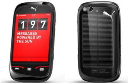Puma lança celular carregável a energia solar