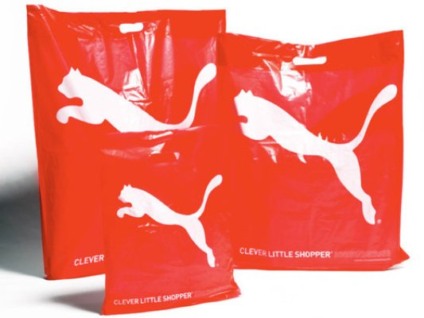 Puma vai usar sacolas que se dissolvem na água