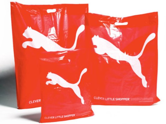 Puma vai usar sacolas que se dissolvem na água
