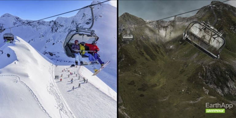 Greenpeace Rússia envelhece paisagens com o FaceApp