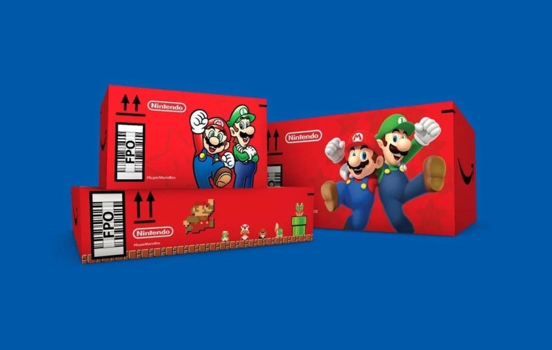 Embalagens da Amazon ganham edição temática do Super Mario