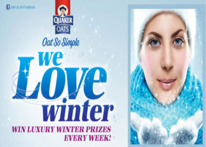 Quaker com "Nós amamos o Inverno" 