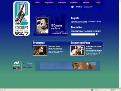 Rádio Executiva faz promoções no novo site
