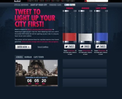 Red Bull promove seus novos sabores no Twitter