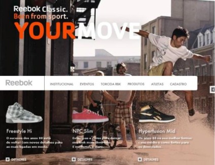 Reebok Classic chega e faz mkt promo