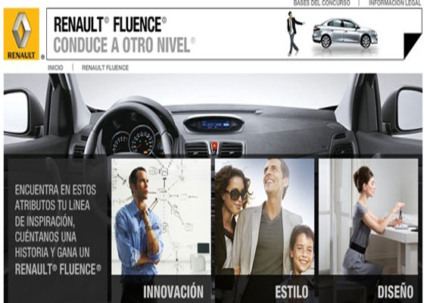 Renault com marketing promocional no México