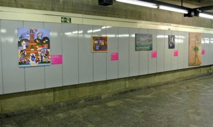 Obras de arte invadem a Estação Luz do Metrô e CPTM