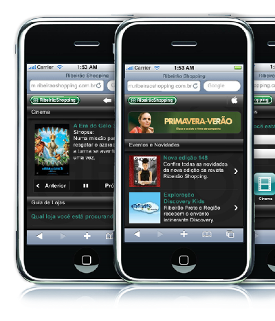 Shopping Ribeirão Preto leva site para iPhone