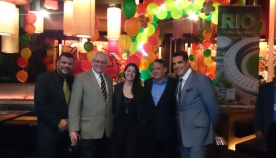 Representantes do Rio Convention & Visitors Bureau e a Riotur 