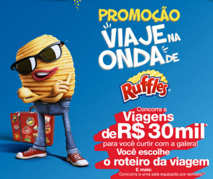 Viaje na onda com a ação promo de Ruffles