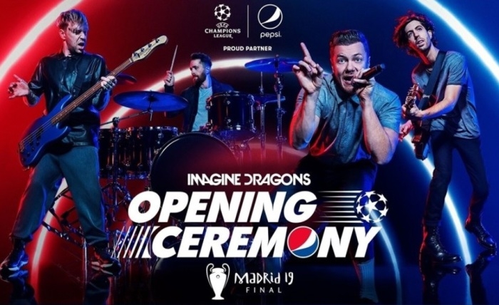 Pepsi apresenta show dos Imagine Dragons na final da Champions