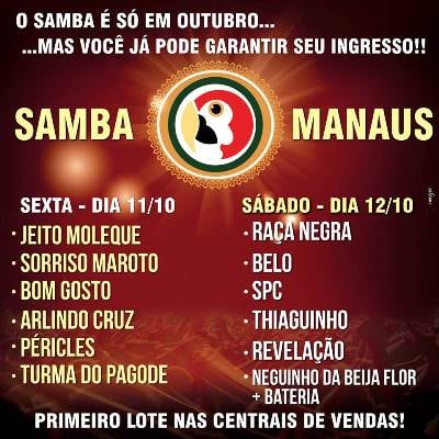 Blitz do Samba Manaus agita a cidade