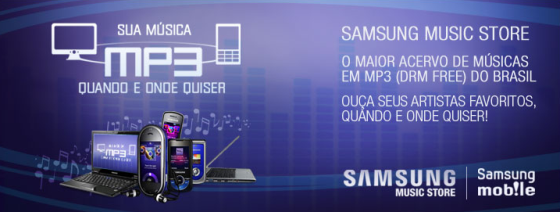 Samsung Music Store com promoções
