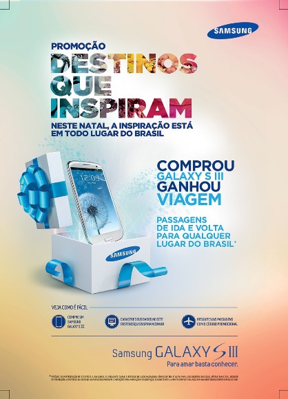 Compre e ganhe na ação promo da Samsung