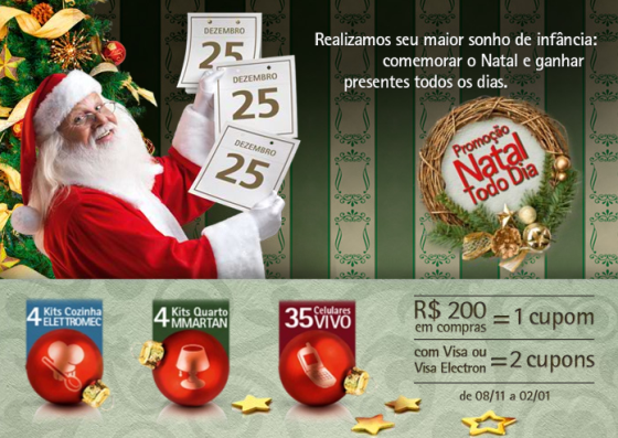 Prêmios diversos na promo do Santana Parque Prêmios diversos na promo do Santana Parque
