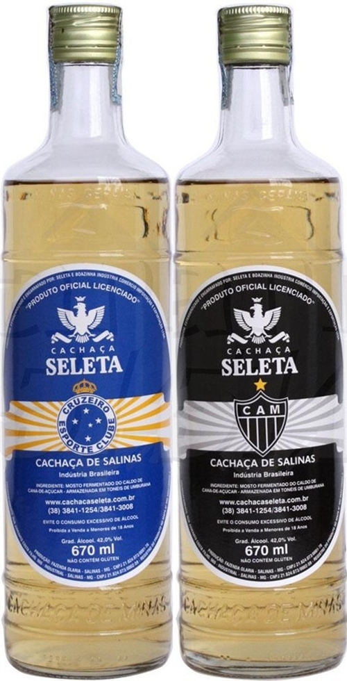 Seleta apresenta cachaça licenciada de times
