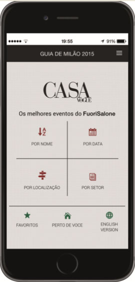 Casa Vogue cria app para a Semana de Design de Milão