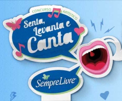 Senta, levanta e canta na ação promo de Sempre Livre