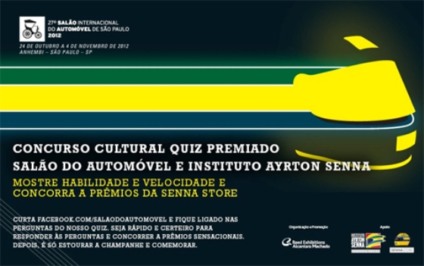 Salão do Automóvel com promo para fãs de Ayrton Senna