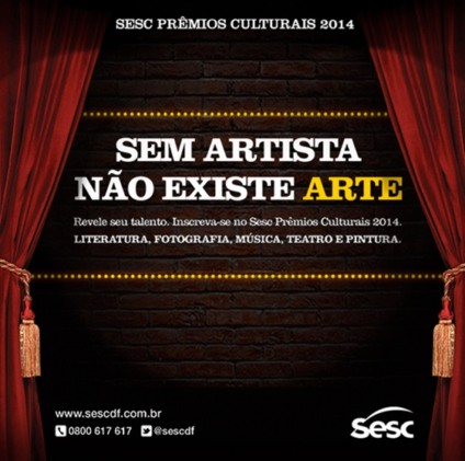 Sesc-DF prorroga as inscrições dos Prêmios Culturais 2014