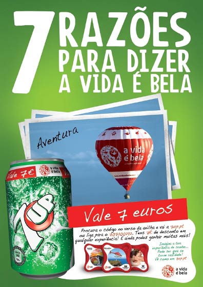 7Up dá sete razões para dizer "A vida é bela"