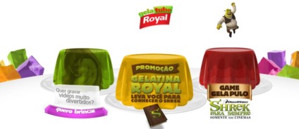 Conhecendo o Shrek na ação promocional da Royal