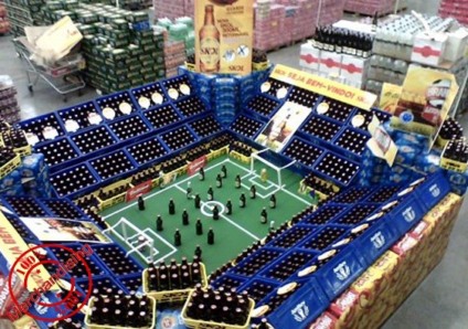 Skol leva estádio de futebol ao ponto de venda