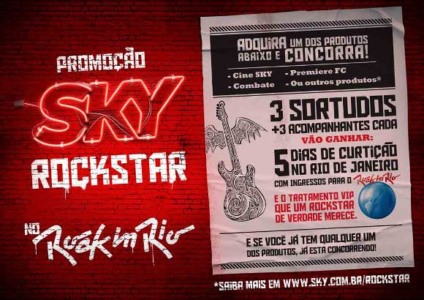 SKY leva assinantes para o Rock in Rio