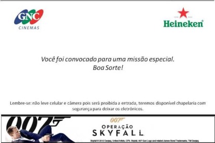 Pré-estreia de 007 com ação promo da Vonpar Bebidas