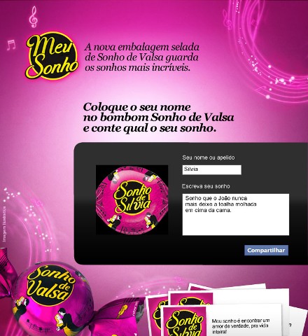 Sonho de internauta na embalagem de Sonho de Valsa