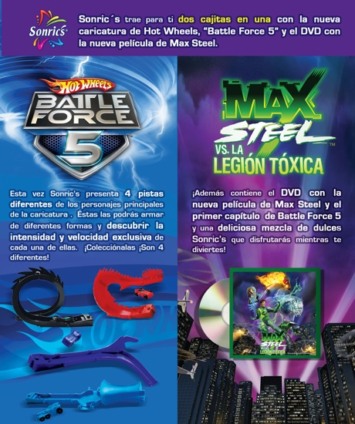 Sonric's com brindes em ação promocional