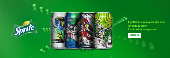 Personalizando embalagens na promo de Sprite