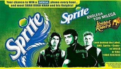 Sprite faz ação promocional na Índia