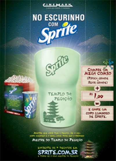 No Cinemark tem brinde de Sprite