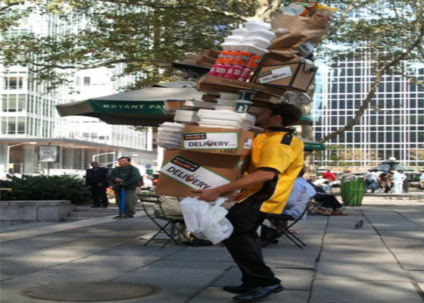 Site delivery.com realiza entrega “arriscada” em NY