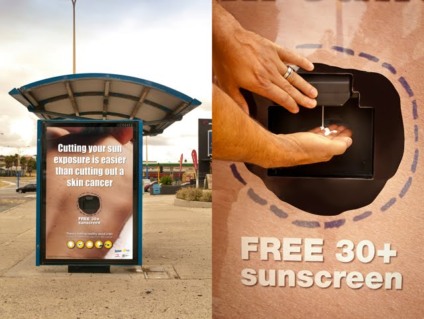 Mupis dispensam protetor solar na Austrália