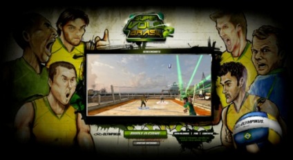 Seleção brasileira de vôlei em jogo da Olympikus