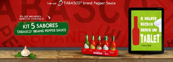 Tabasco lança concurso de receitas na web