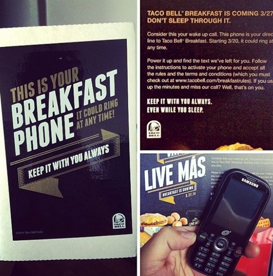 Taco Bell realiza ação promo com celulares