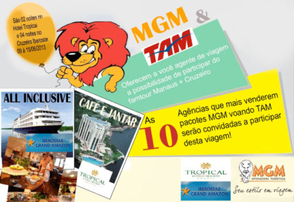 MGM Operadora e TAM realizam ação de incentivo