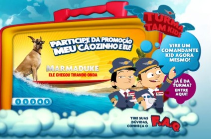 TAM faz ação promocional para crianças