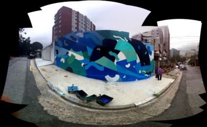 Tapumes viram obra de arte na Vila Madalena