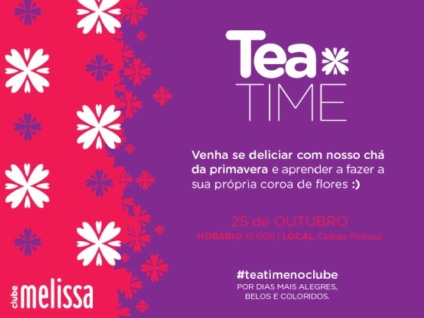 Clube Melissa realiza o Tea Time em shoppings