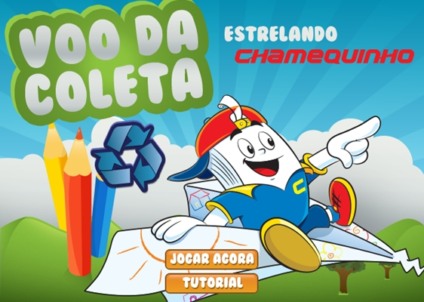 Chamequinho limpa o planeta com o "Voo da Coleta"