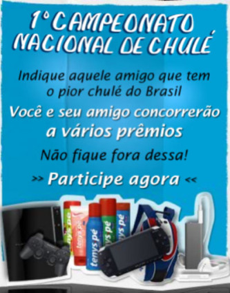 Pior "chulé" vale prêmio em ação promocional