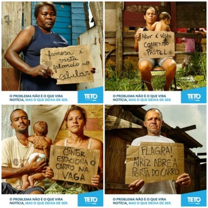 Teto busca visibilidade para a pobreza no Brasil