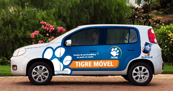 Tigre recicla material de merchandising